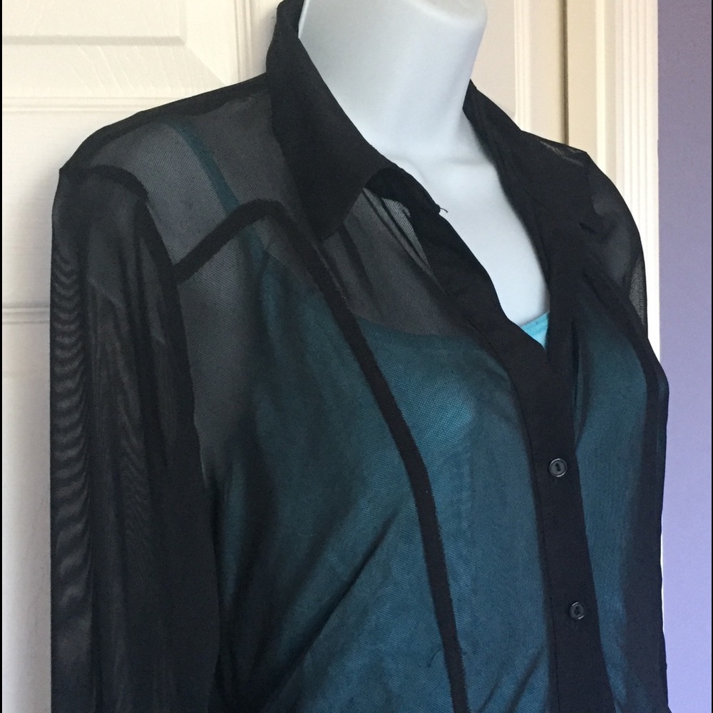 Sheer Black Blouse